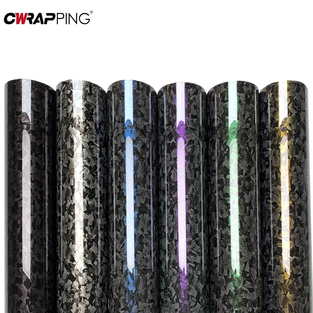 Carbon Fiber Sticker Waterproof Forged Carbon Film Wrapping Foil Car Cover Decals Vinyl Car Wrap Motorcycle Stickers Accessories