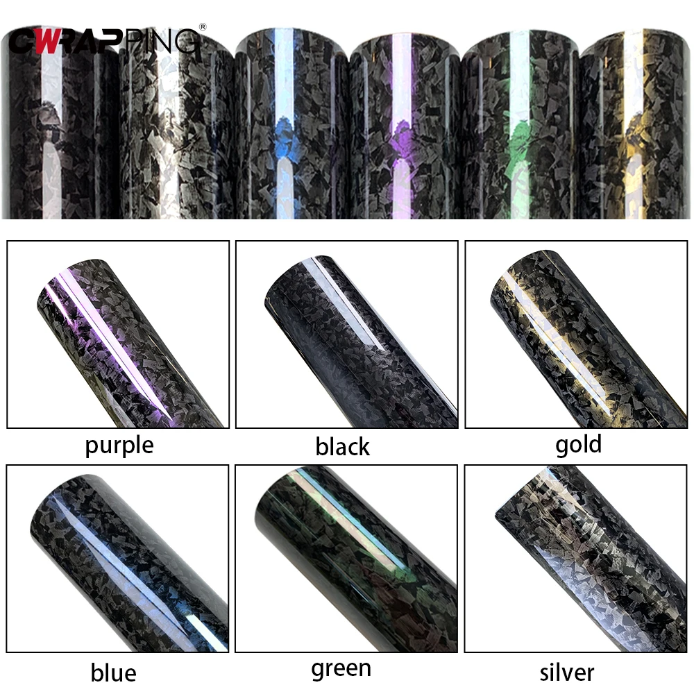 Carbon Fiber Sticker Waterproof Forged Carbon Film Wrapping Foil Car Cover Decals Vinyl Car Wrap Motorcycle Stickers Accessories thumbnail 6
