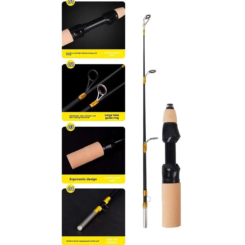 Mini Size Fishing Rod Combo Small Reel Lure Accessories Ultralight Reel Combo Set Ultralight Design Freshwater Fishing thumbnail 3