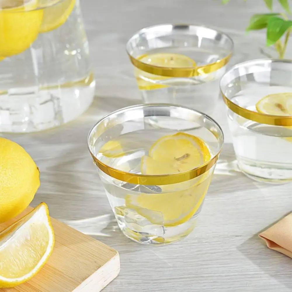 10/20/30pcs Home Decor Wine Wedding Supplies Tableware Plastic Cups Disposable Transparent thumbnail 4