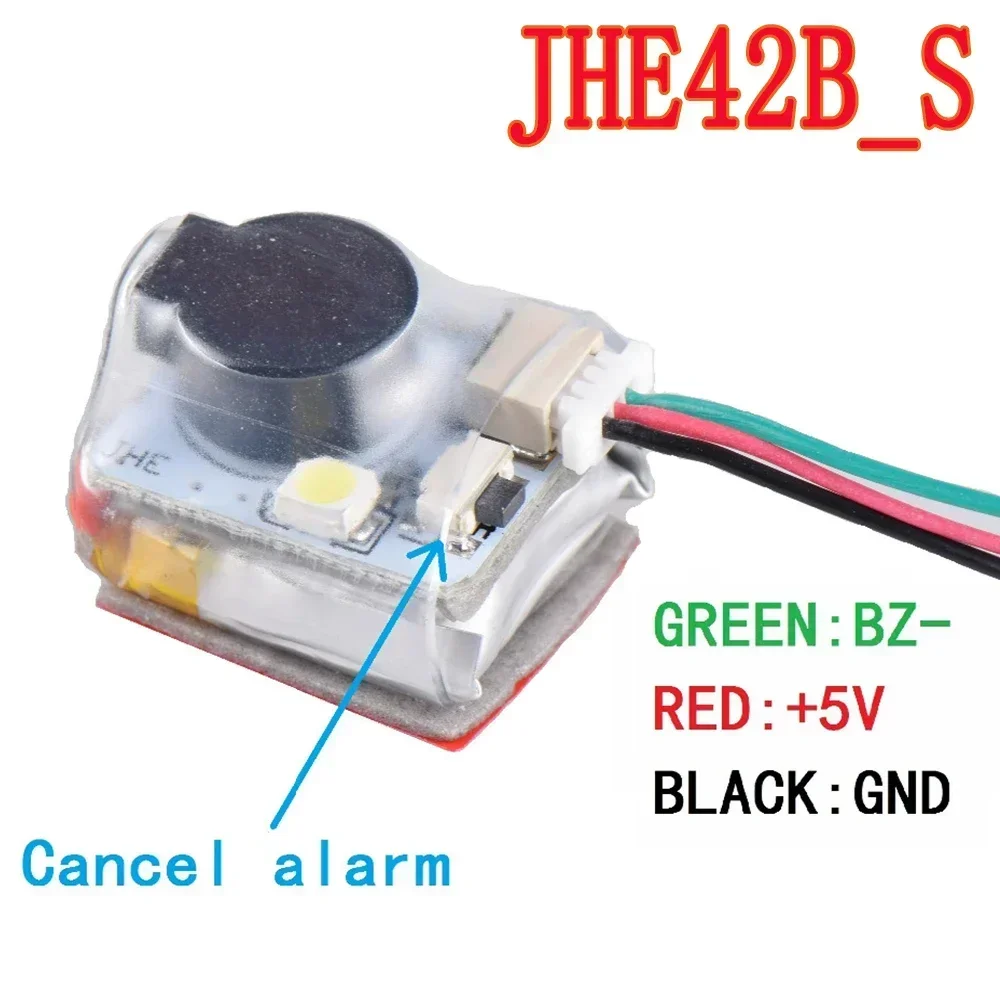 Finder JHE20B JHE42B Super Loud FPV Buzzer Tracker with LED Alarm Lost Location Beeper 5V for Flight Controller thumbnail 5