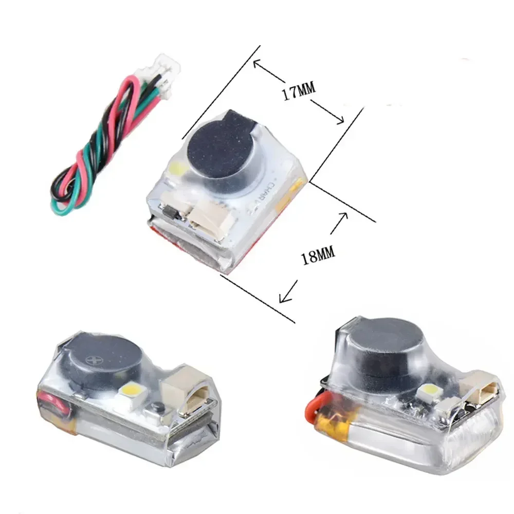 Finder JHE20B JHE42B Super Loud FPV Buzzer Tracker with LED Alarm Lost Location Beeper 5V for Flight Controller thumbnail 6