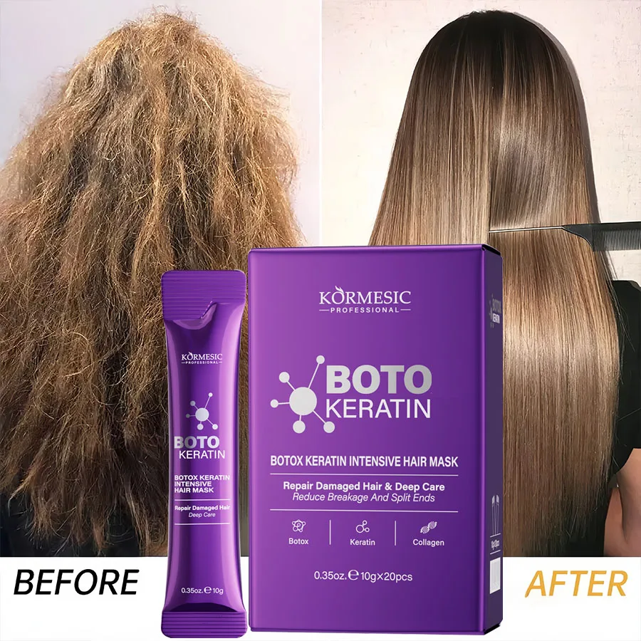 Keratin Hair Mask Magical 5 Second Repair Damage Frizzy Soft Smooth Shiny Hair Deep Moisturize Hair Treat Repair Hair Care Mask thumbnail 2