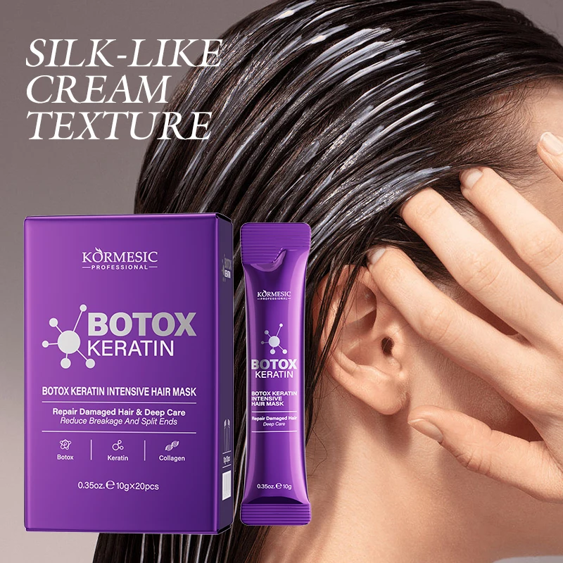 Keratin Hair Mask Magical 5 Second Repair Damage Frizzy Soft Smooth Shiny Hair Deep Moisturize Hair Treat Repair Hair Care Mask thumbnail 4