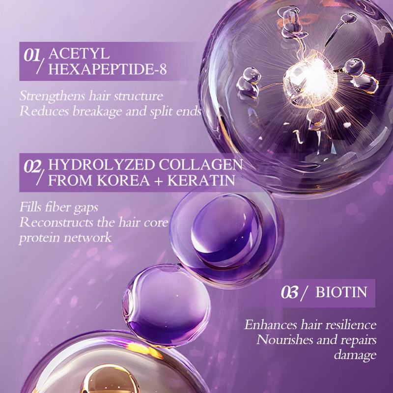 Keratin Hair Mask Magical 5 Second Repair Damage Frizzy Soft Smooth Shiny Hair Deep Moisturize Hair Treat Repair Hair Care Mask thumbnail 6