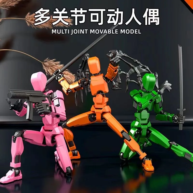 (Assembly Completed )13 Action Figure Titan Multi-Jointed Movable Shapeshift Robot T13 Action Lucky robot Figures Toys kids Gift thumbnail 2