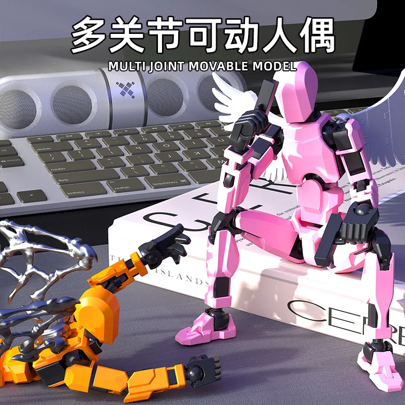 (Assembly Completed )13 Action Figure Titan Multi-Jointed Movable Shapeshift Robot T13 Action Lucky robot Figures Toys kids Gift thumbnail 6