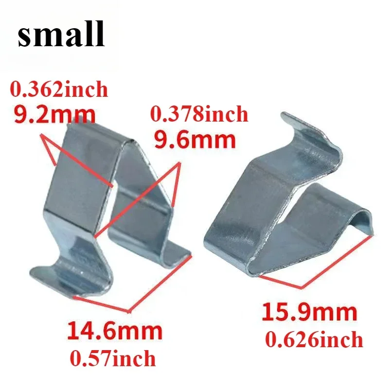 10-100X Car Door Metal Trim Panel Spring Clip Trim Moulding Clip For VW Audi GTI R32 Passat Jetta Rabbit Tiguan Quattro Q3 Q5 Q8 thumbnail 3