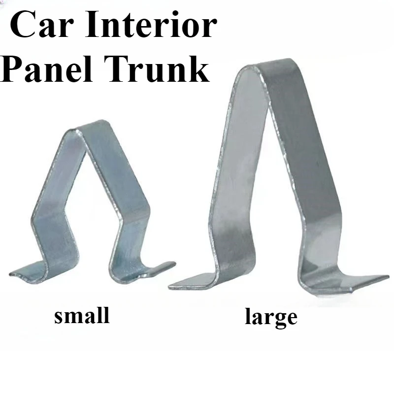 10-100X Car Door Metal Trim Panel Spring Clip Trim Moulding Clip For VW Audi GTI R32 Passat Jetta Rabbit Tiguan Quattro Q3 Q5 Q8 thumbnail 5