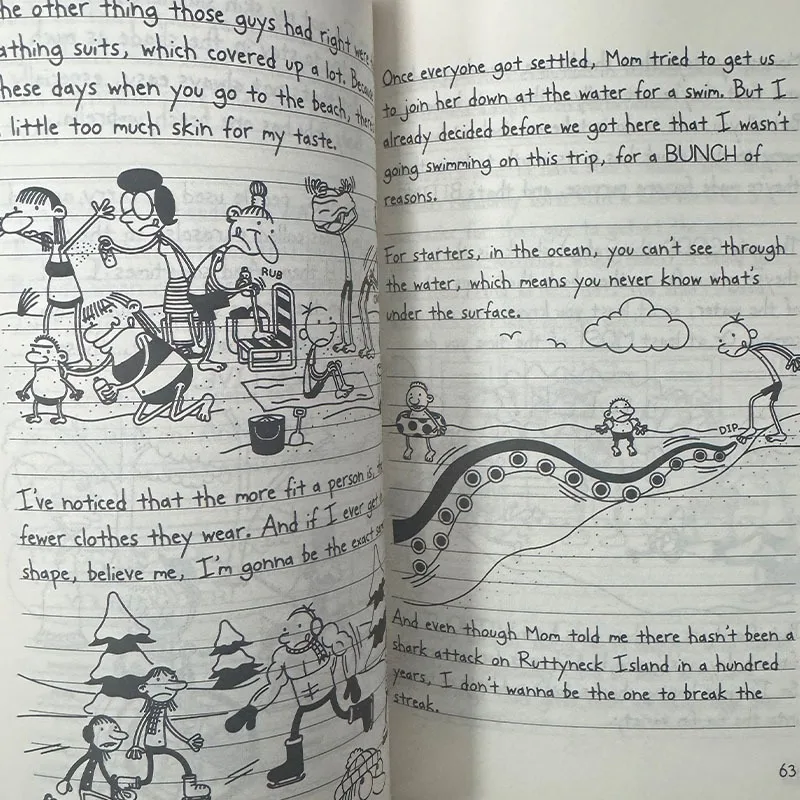 Vol.18 Vol.19 Diary Of Wimpy Kid English Book Children Fiction Books Manga Novel Books In English Manga Books thumbnail 5