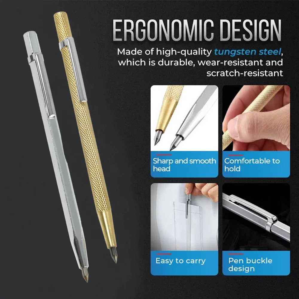 Professional Tungsten Carbide Engraving Pen for Glass Ceramic Tile Metal Wood Diamond Tip Scriber Etching Marker Marking Tool thumbnail 2