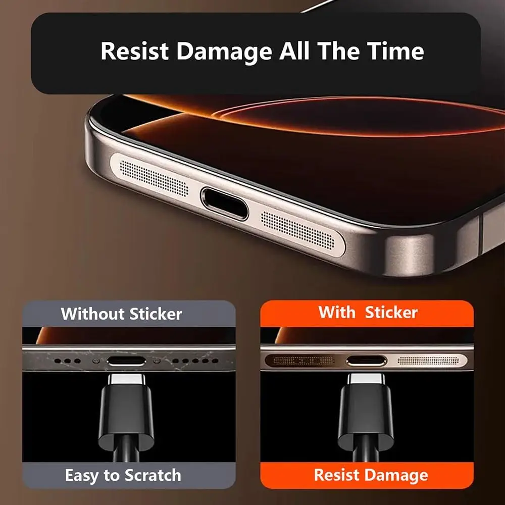 For iPhone 17 Pro Max 17Air Mobile Phone Speaker Dust Mesh Net Cover USB Type C Charging Port Protector Dust Plug Cleaning Kit thumbnail 4