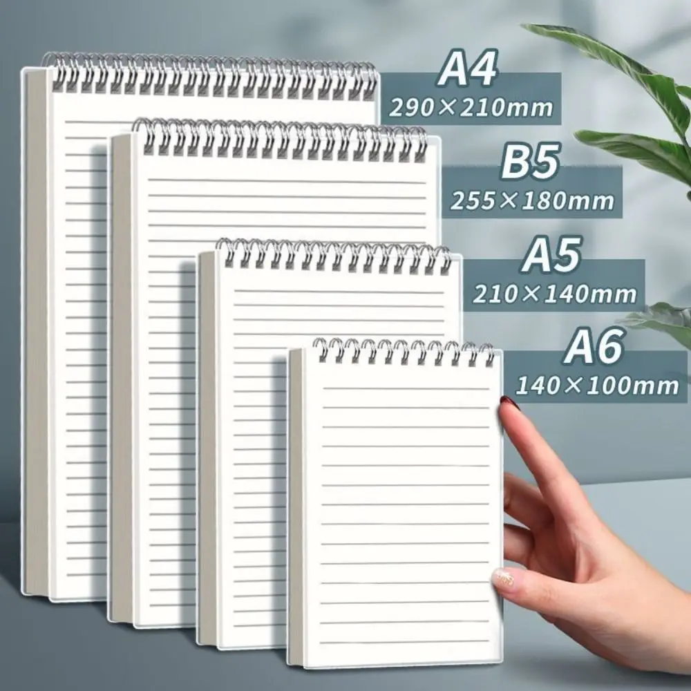 Thickened A4/A5/A6/B5 Coil Notebook Grids/Blank/Horizontal Line Flip Over Design Sketchbook Spiral Notepad Students Gift thumbnail 6