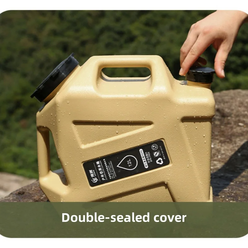 Portable outdoor water bucket, suitable for camping and traveling. Portable drinking water storage container, sturdy and durable thumbnail 5