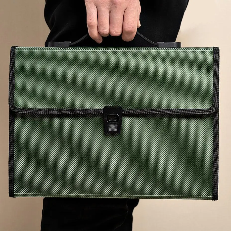 1 Pcs A4 Organ Bag Multi-layer Folder Large-capacity Portable Office Document Bags Desk Organizador Storage Data File Briefcase thumbnail 4