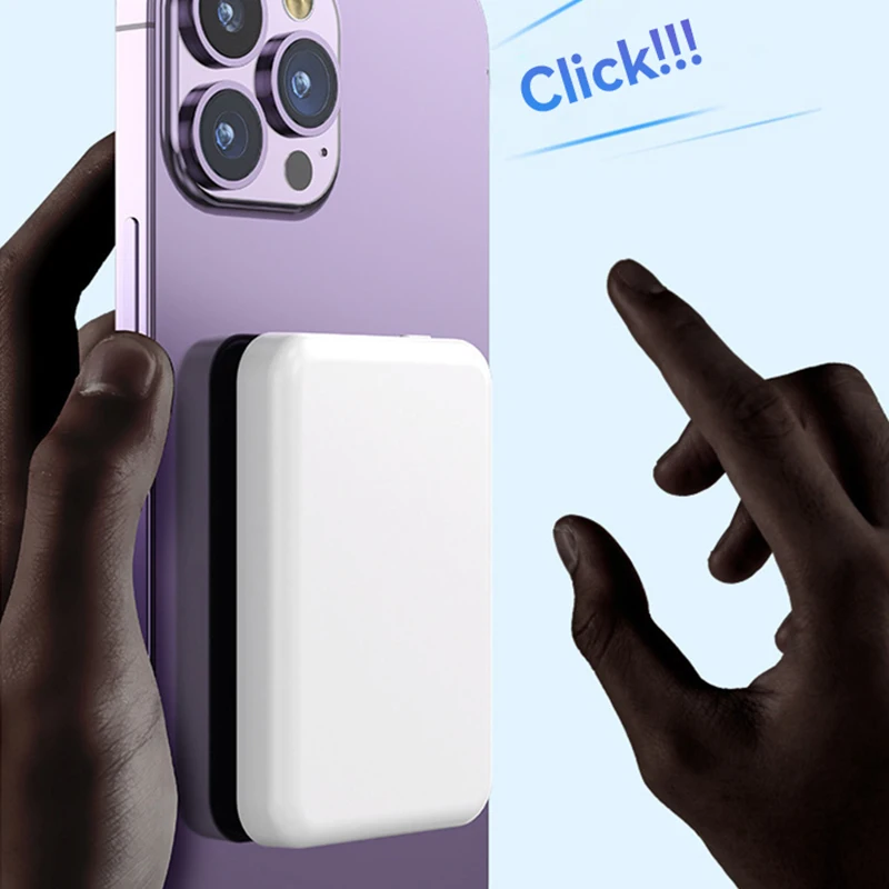 500000mAh Magnetic Power Bank PD 20W Wireless Fast Charger Portable External Battery Pack For iPhone Samsung Huawei 2026 New thumbnail 5