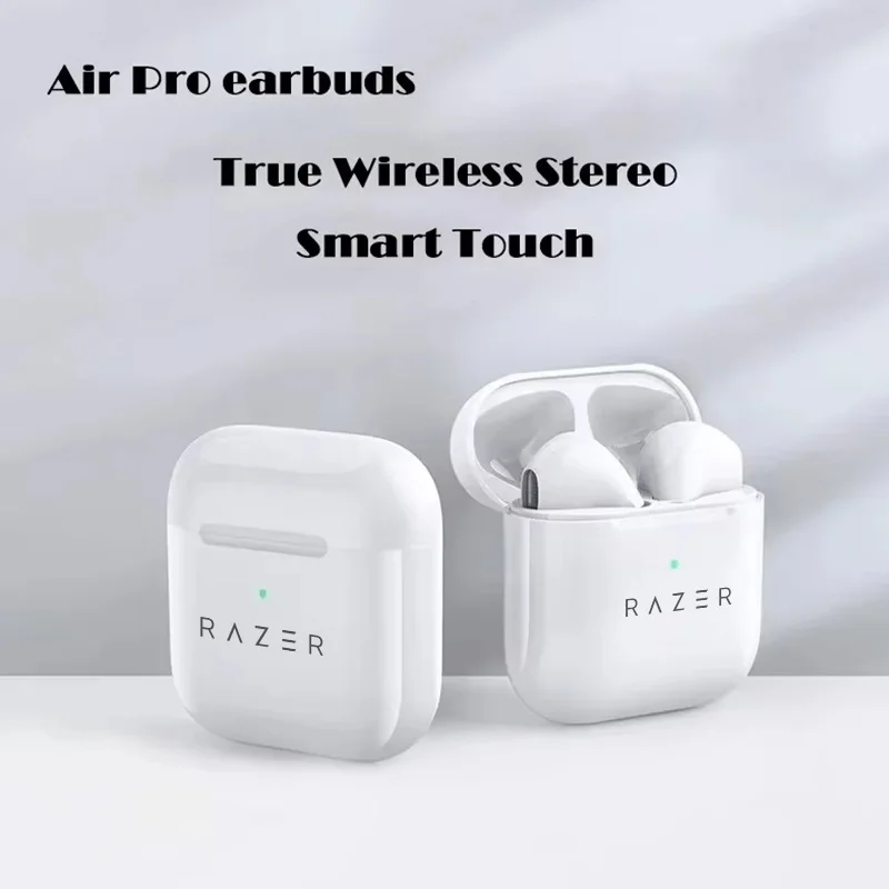 Razer Pro 4 Wireless Bluetooth Earphone 9D Stereo Headphone In-Ear HiFi Earbud HandsFree Headset With Microphone For iOS Android