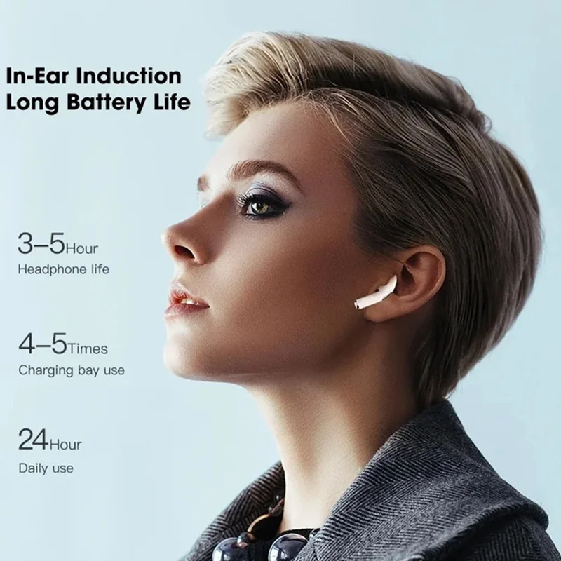 Razer Pro 4 Wireless Bluetooth Earphone 9D Stereo Headphone In-Ear HiFi Earbud HandsFree Headset With Microphone For iOS Android thumbnail 5