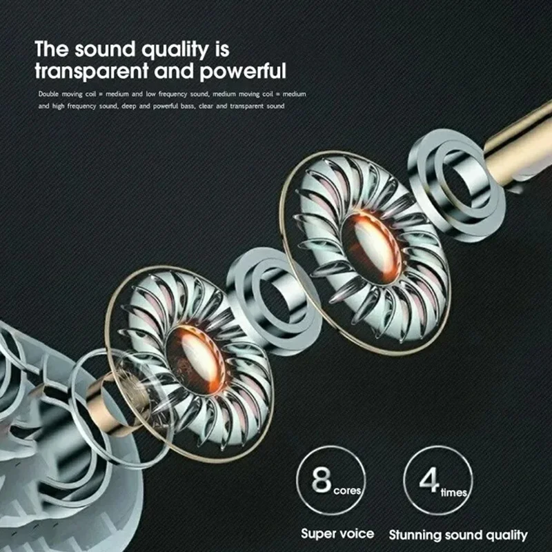 Razer Pro 4 Wireless Bluetooth Earphone 9D Stereo Headphone In-Ear HiFi Earbud HandsFree Headset With Microphone For iOS Android thumbnail 6