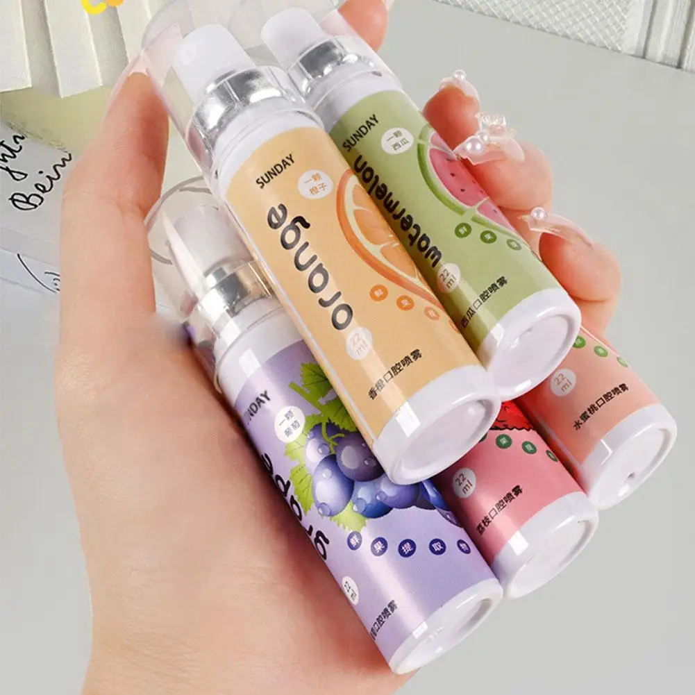 Oral Fresh Spray Fruit Flavour Fresh Breath Spray 22ml Portable Refreshing Cooling Breath Oral Care Bad Breath Odor Remover thumbnail 5