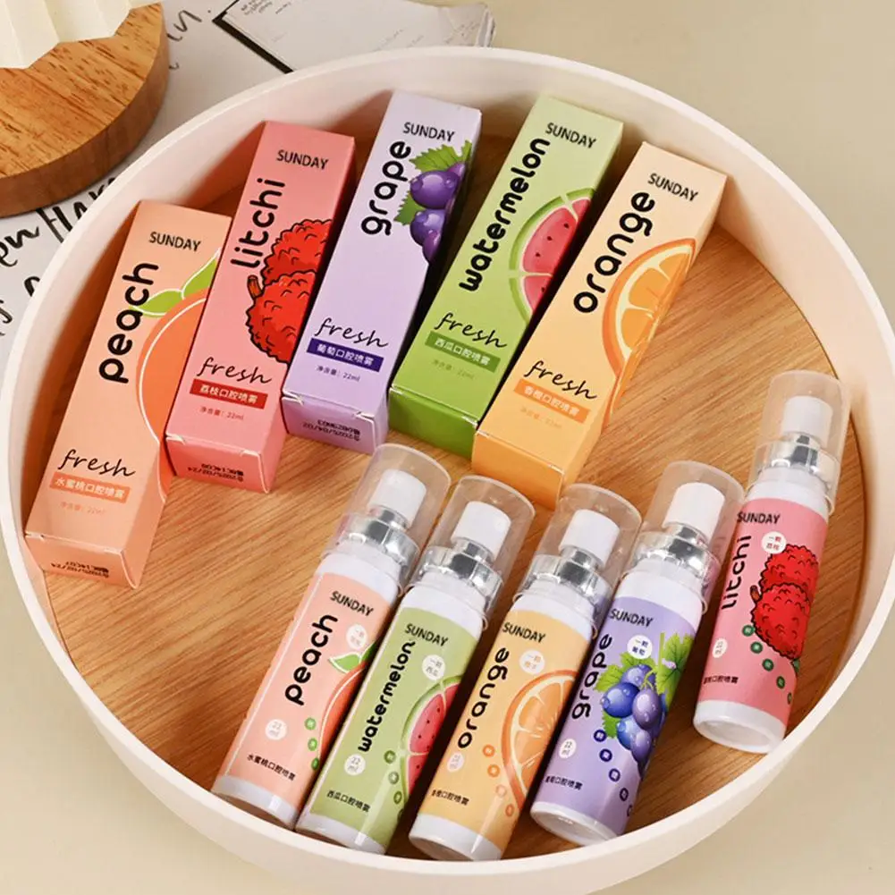 Oral Fresh Spray Fruit Flavour Fresh Breath Spray 22ml Portable Refreshing Cooling Breath Oral Care Bad Breath Odor Remover thumbnail 3