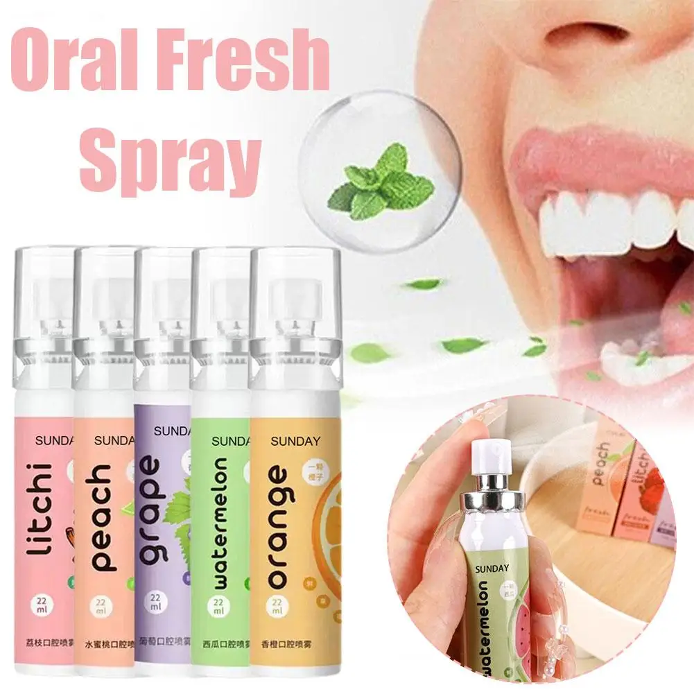 Oral Fresh Spray Fruit Flavour Fresh Breath Spray 22ml Portable Refreshing Cooling Breath Oral Care Bad Breath Odor Remover thumbnail 6