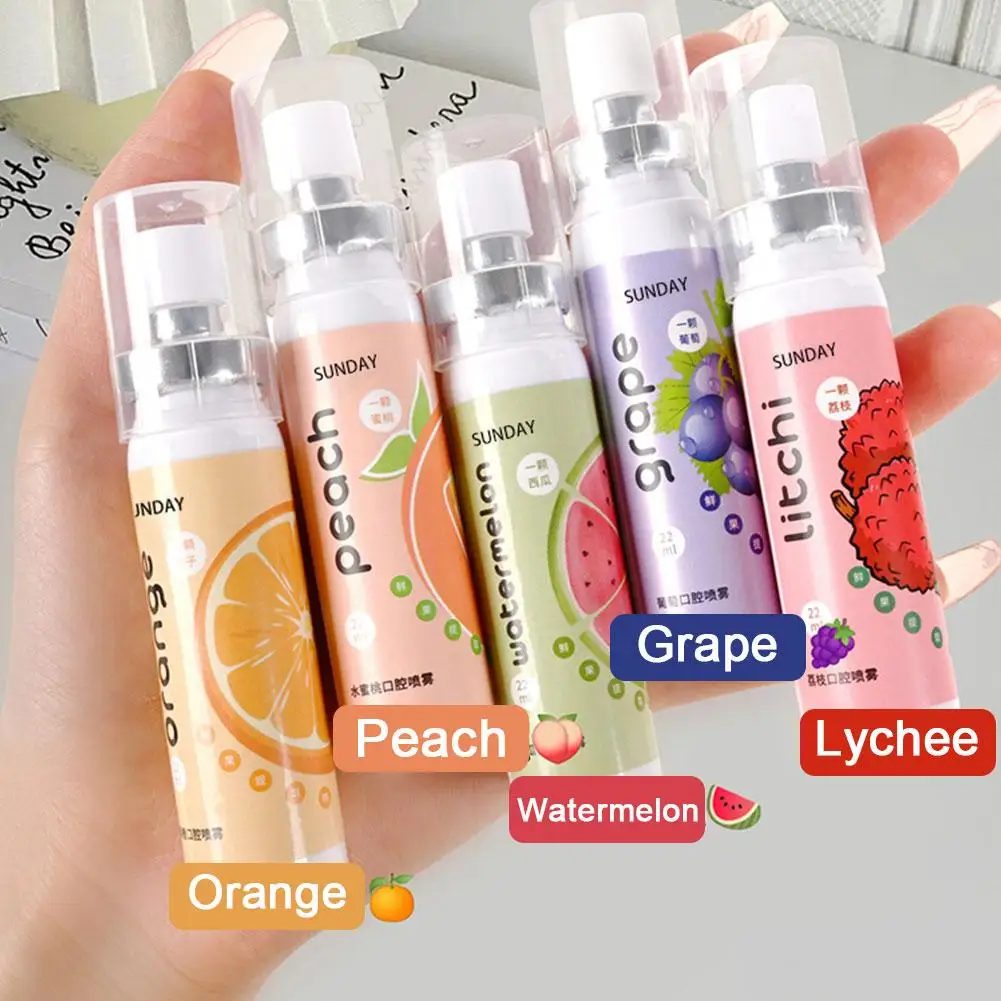Oral Fresh Spray Fruit Flavour Fresh Breath Spray 22ml Portable Refreshing Cooling Breath Oral Care Bad Breath Odor Remover thumbnail 4