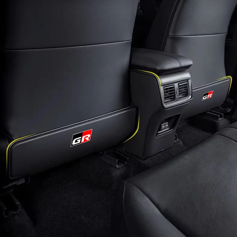 Car Seat Back Protector Mat Prevent Dirty Anti Kick Pad For Toyota GR Gazoo Racing Sport RAV4 Prius TRD Corolla Yaris Accessory thumbnail 2