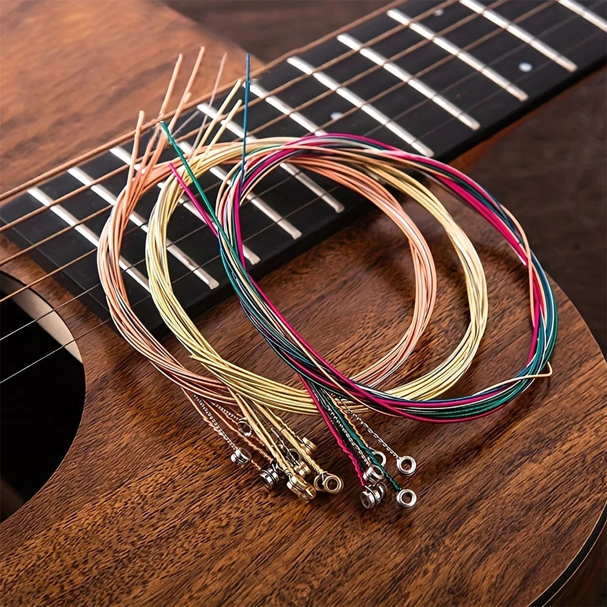 Miwayer  Acoustic Guitar Strings (6-Piece Set)  High Carbon Steel Core with Rust-Resistant Coating, Warm & Rich Tone thumbnail 6