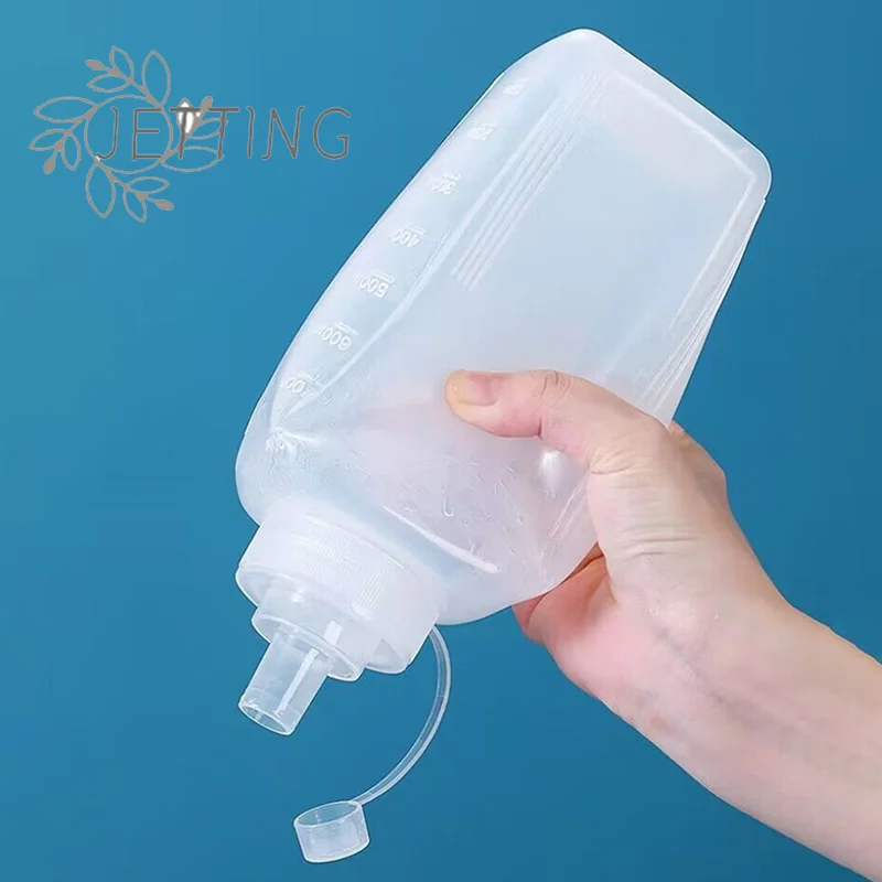 Hot Large Mouth 600/800/1000ML Squeeze Sauce Bottle Condiment Dispenser Dustproof Kitchen Seasoning Salad Sauce Olive Oil Bottle thumbnail 6