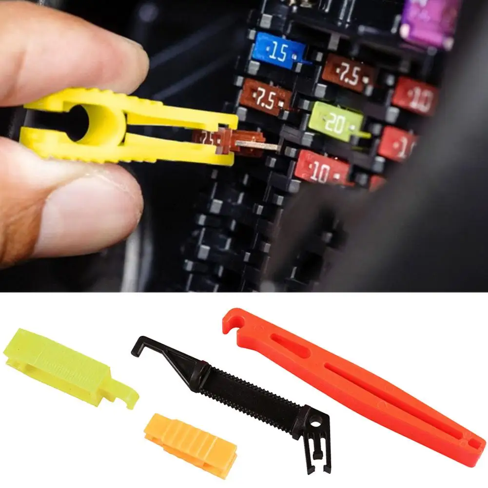4Pcs Automobile Fuse Clip Car Fuse Extractor Fuse Remover Auto Fuse Plier for Car Fuse Holder Fuse Box Disassembly Tool thumbnail 5