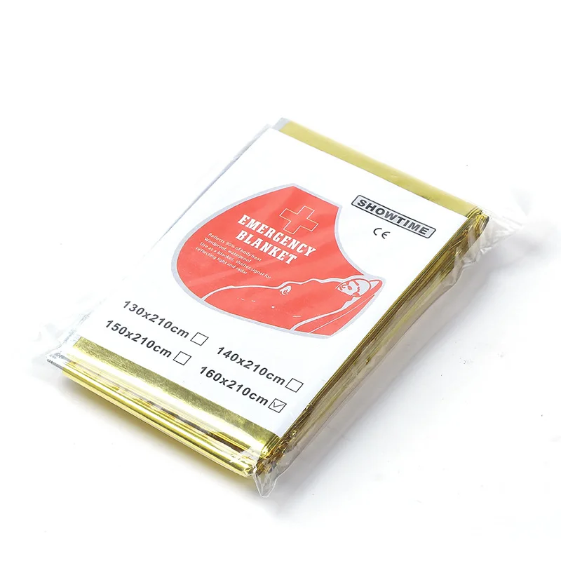 Emergency Foil Blanket, Survival Thermal Mylar Blankets Individually Packaged, for Outdoors Hiking Survival Marathons First Aid thumbnail 2