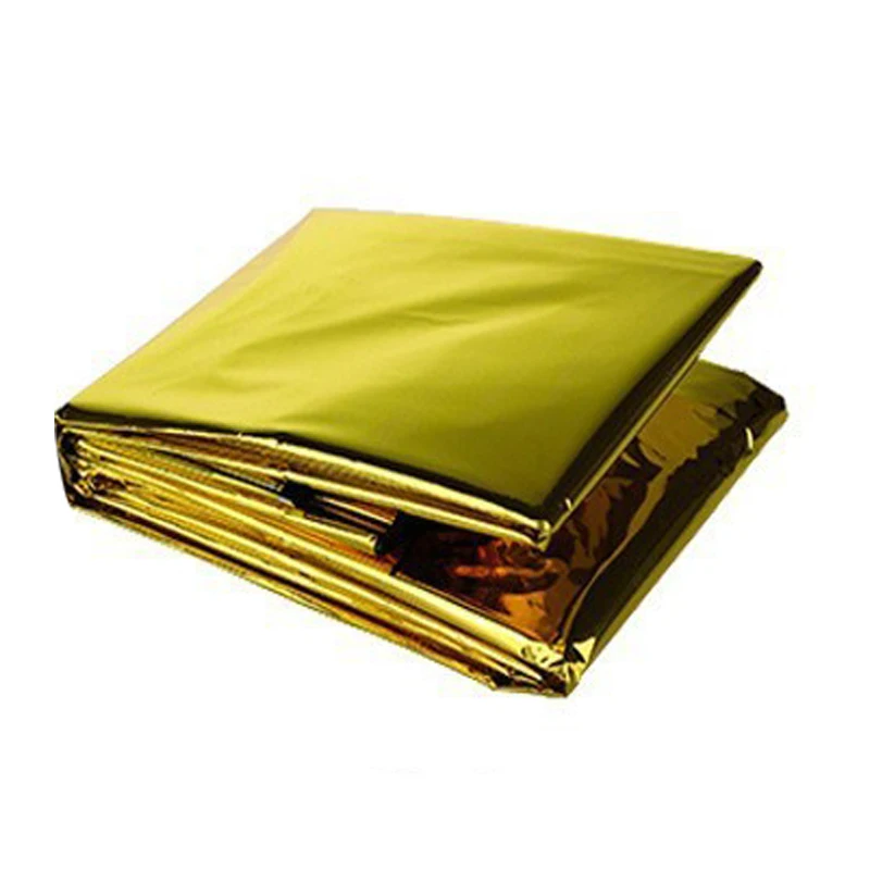 Emergency Foil Blanket, Survival Thermal Mylar Blankets Individually Packaged, for Outdoors Hiking Survival Marathons First Aid thumbnail 3