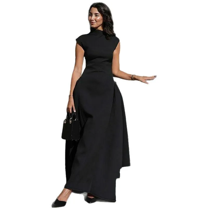 Evening Dress Dresses 2025 Woman Vestidos A-line Women's Clothing Solid Color Sleeveless Party Prom Banquet Temperament Elegant thumbnail 5
