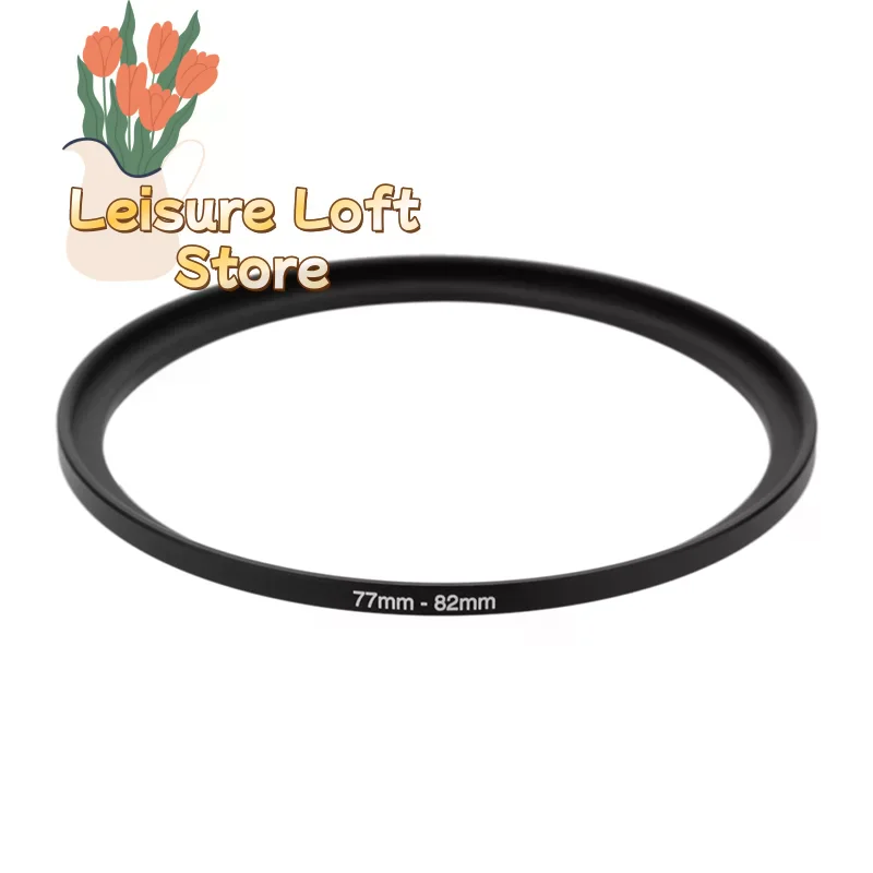 77mm to 82mm Step-Up Ring - Precision Filter Adapter for Professional Lenses, Metal Construction thumbnail 5