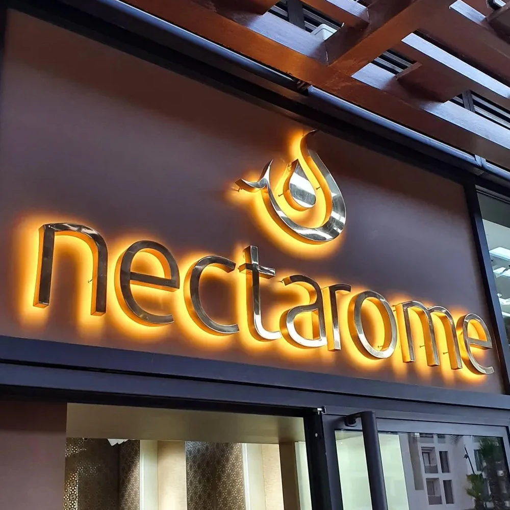 Custom Outdoor Business Sign Large Metal Blacklit Sign Business Laser cut Metal Sign 3D Wall Logo Letter For Shop Salon Hotel thumbnail 3