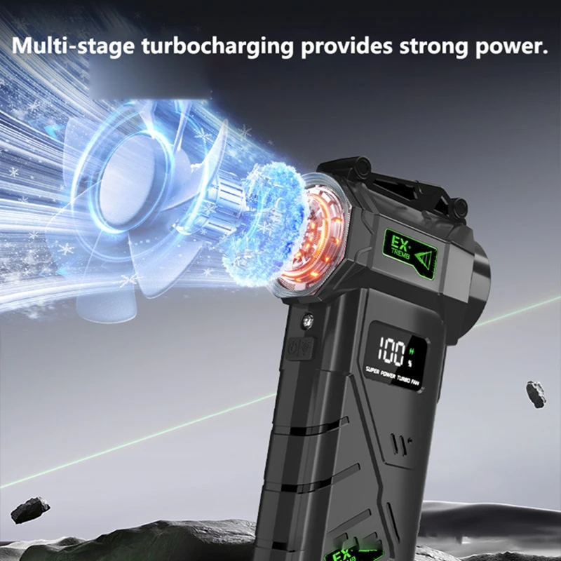High performance fan with brushless motor turbocharged ducted powerful handheld blower for dust removal snow blowing vacuuming thumbnail 3