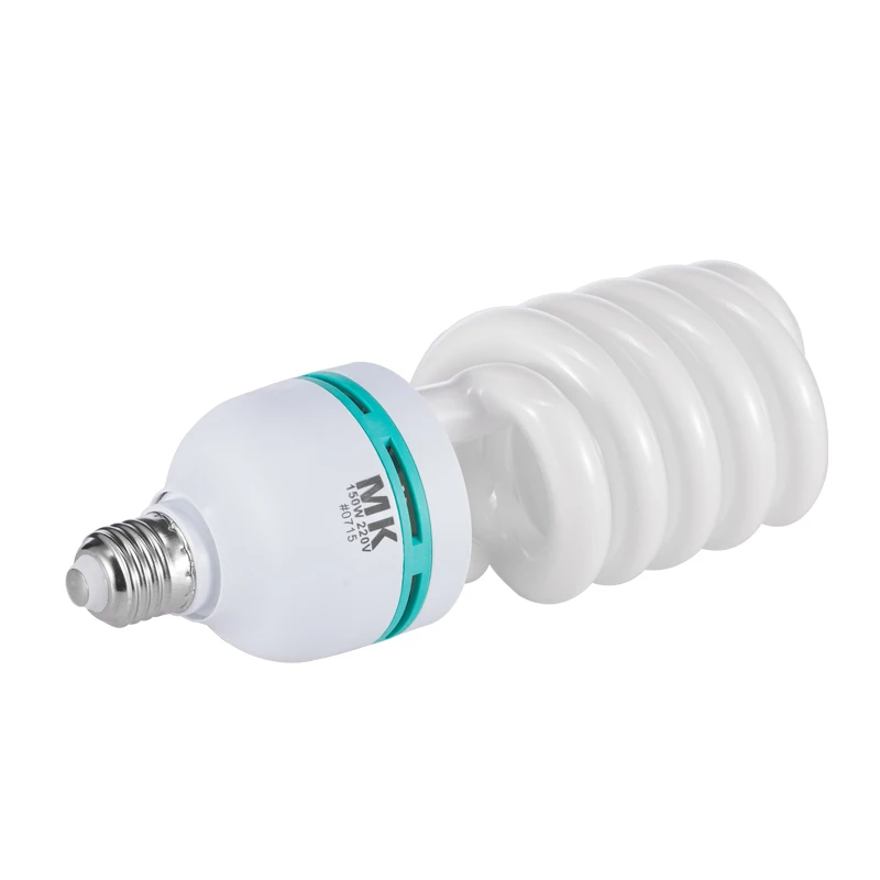 MK 150W White Light Photography Bulb Energy-Saving Lamp 5500K Semi-Spiral for Studio Lighting Softbox Fill Light 220V thumbnail 3