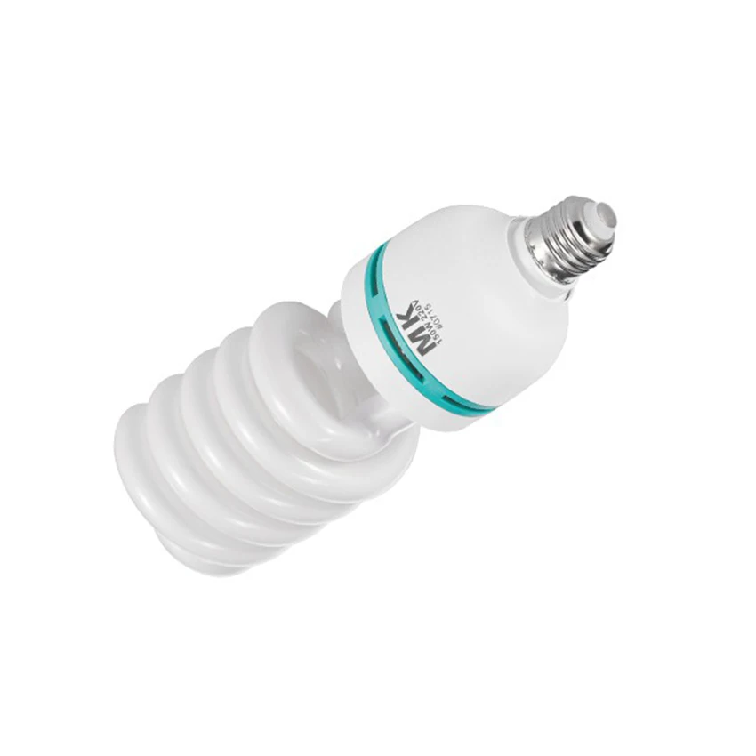 MK 150W 5500K E27 110V/220V High Bright Photography Daylight Fluorescent Lighting Bulbs For Softbox Photographic Photo Studio thumbnail 5