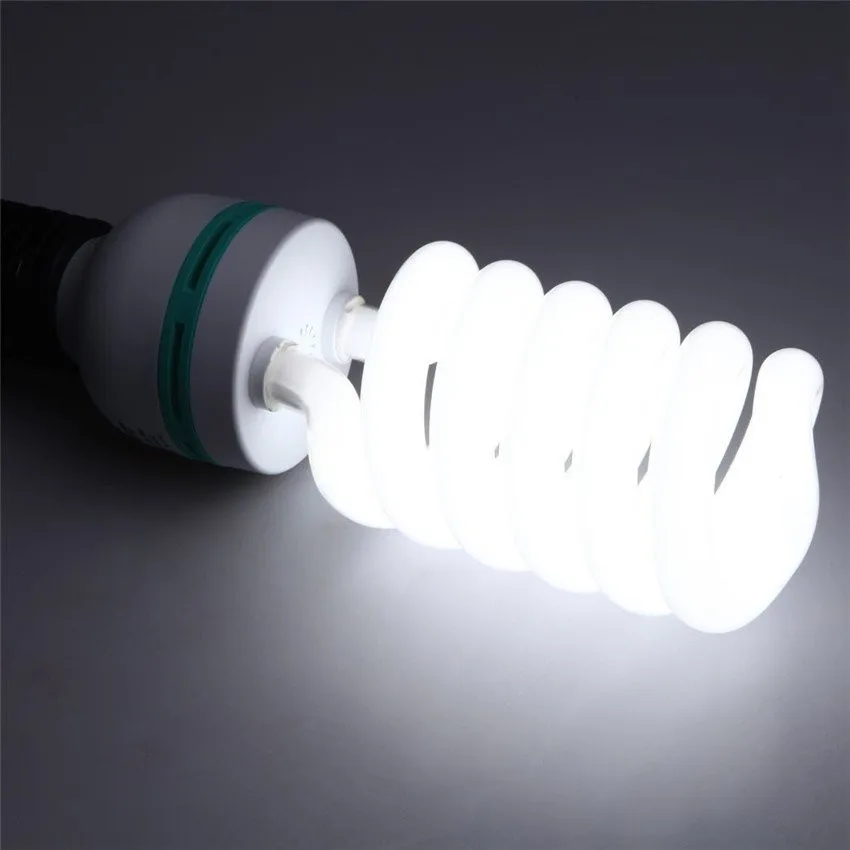 MK 150W 5500K E27 110V/220V High Bright Photography Daylight Fluorescent Lighting Bulbs For Softbox Photographic Photo Studio thumbnail 2