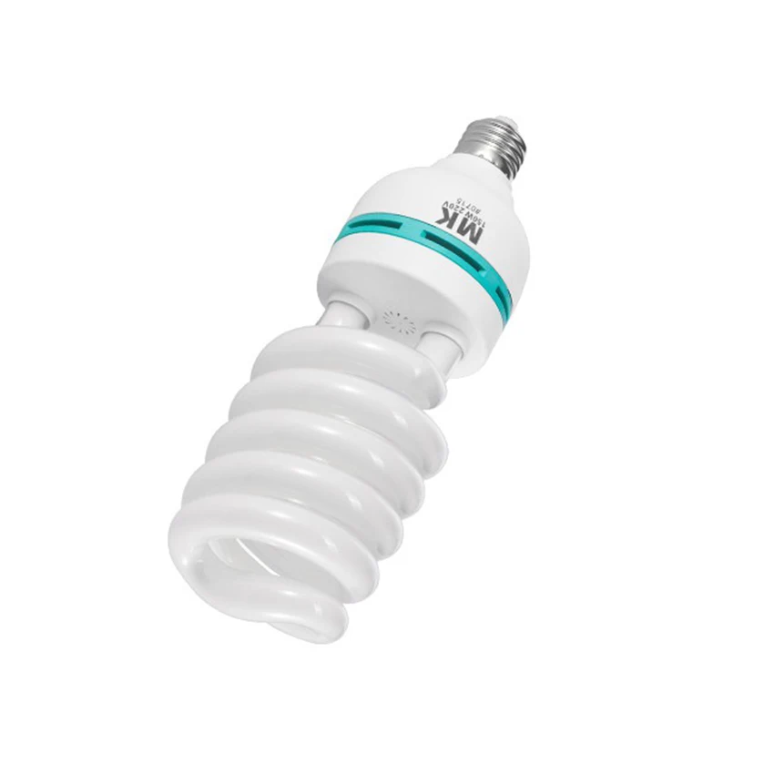 MK 150W 5500K E27 110V/220V High Bright Photography Daylight Fluorescent Lighting Bulbs For Softbox Photographic Photo Studio thumbnail 4