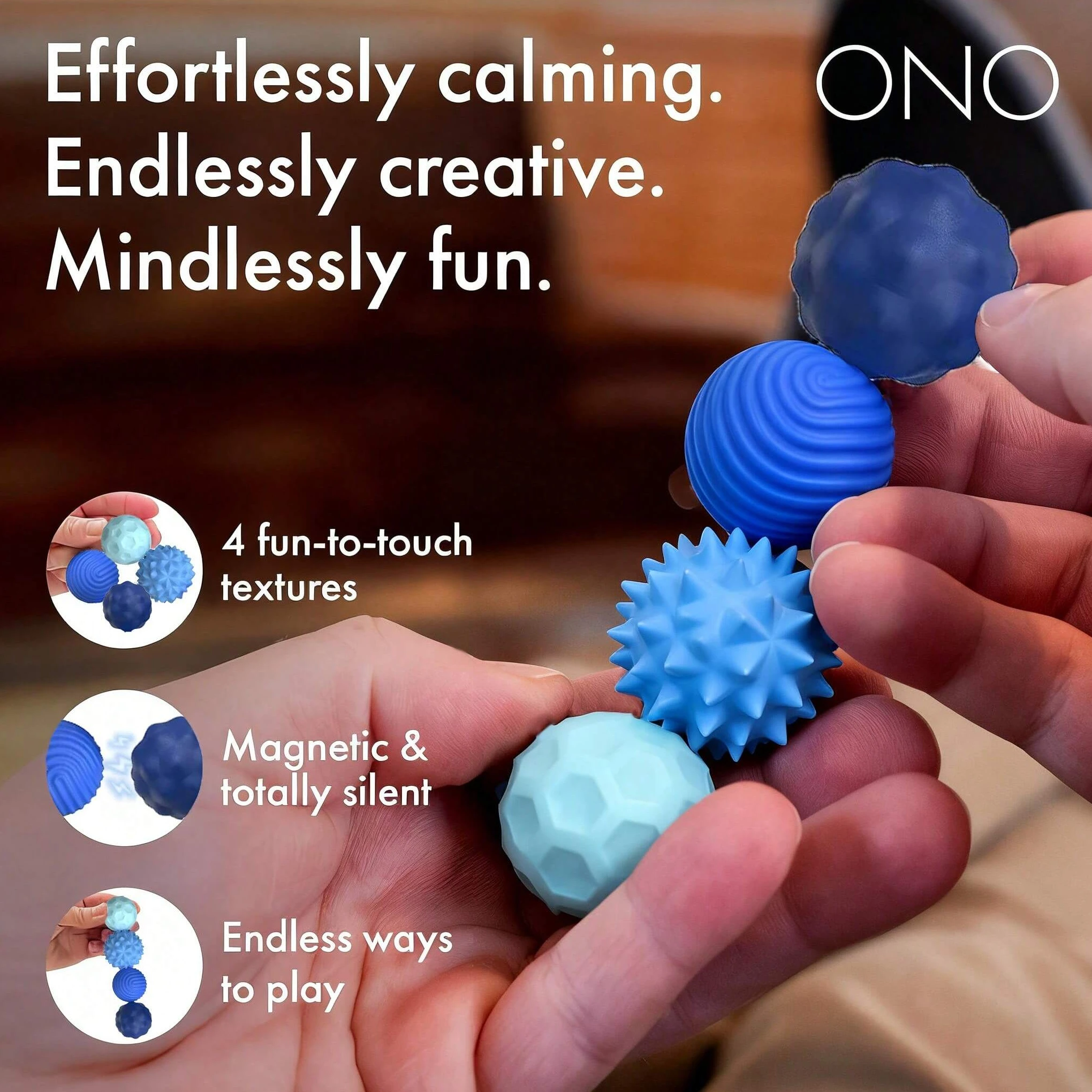 Magnetic Balls Fidget Toy EDC Anti Stress Relief Toy Antistress Anxiety Sensory Magnet Fidgeting for Adult Kids Autism ADHD Gift thumbnail 3