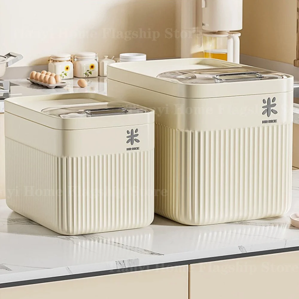 5/10/15KG Rice Storage Box Home with Lid Insect Proof Moisture Proof Rice Box Sealed Jar Kitchen Container Storing Dry Grain thumbnail 3