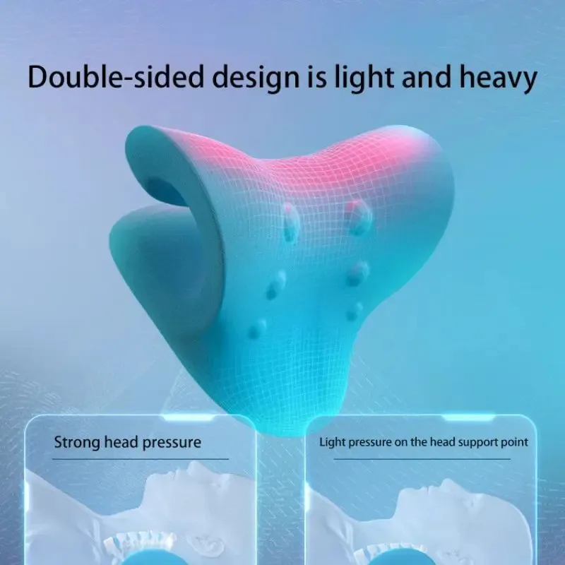 Neck Shoulder Stretcher Relaxer Cervical Chiropractic Traction Device Massage Pillow for Pain Relief Cervical Spine Alignment thumbnail 3
