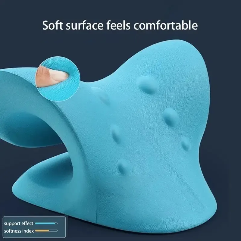Neck Shoulder Stretcher Relaxer Cervical Chiropractic Traction Device Massage Pillow for Pain Relief Cervical Spine Alignment thumbnail 2