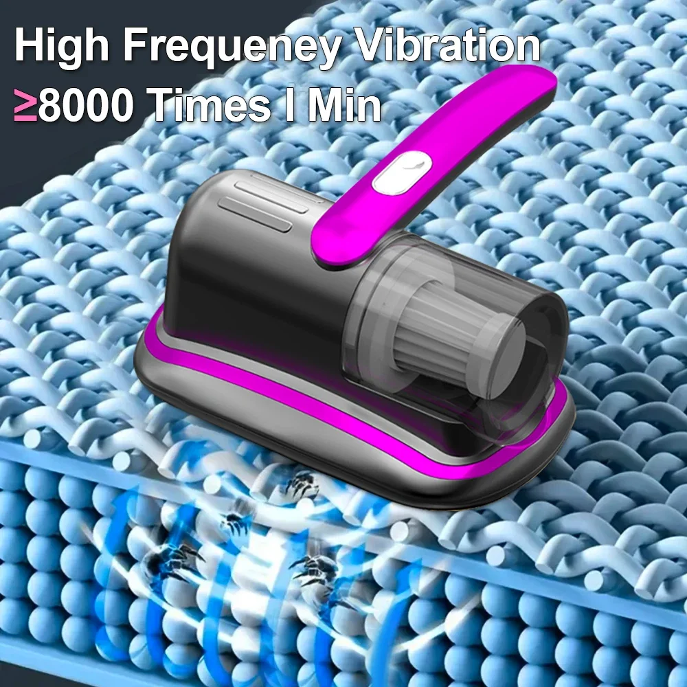 Wireless Handheld Mattress Vacuum Cleaner with UV-C Light HEPA Filter And Ultrasonic Vibration12KPa for Bed Sofa Car Seat Carpet thumbnail 5
