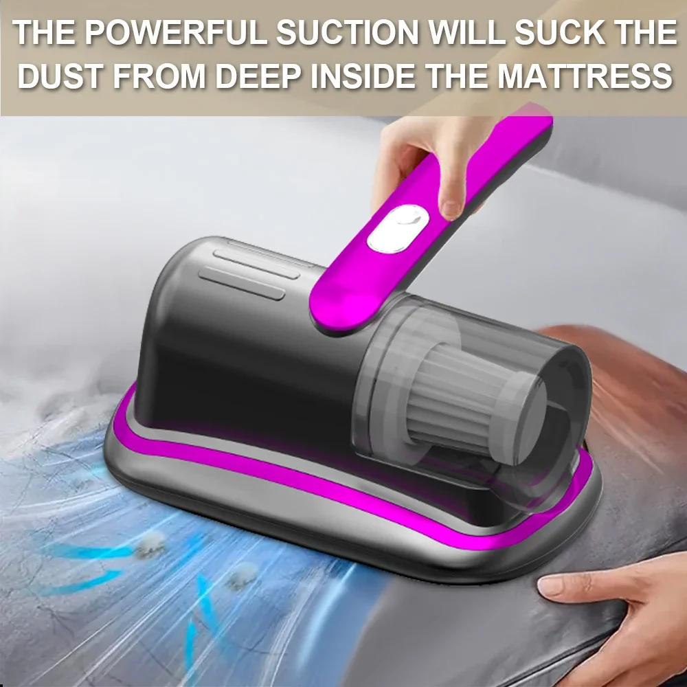 Wireless Handheld Mattress Vacuum Cleaner with UV-C Light HEPA Filter And Ultrasonic Vibration12KPa for Bed Sofa Car Seat Carpet thumbnail 3