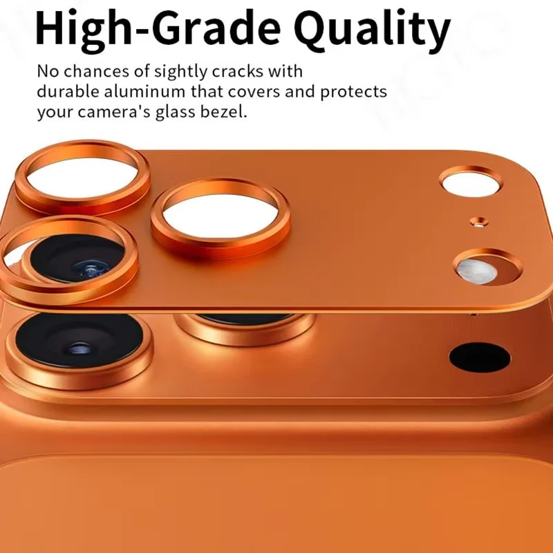 For iPhone 17 Air Pro Max Camera Bezel Anti Scratch Metal Frame Cover Hollow Film Super Slim Lens Protector Cap Sticker thumbnail 2