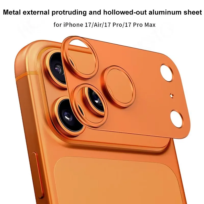 For iPhone 17 Air Pro Max Camera Bezel Anti Scratch Metal Frame Cover Hollow Film Super Slim Lens Protector Cap Sticker thumbnail 5
