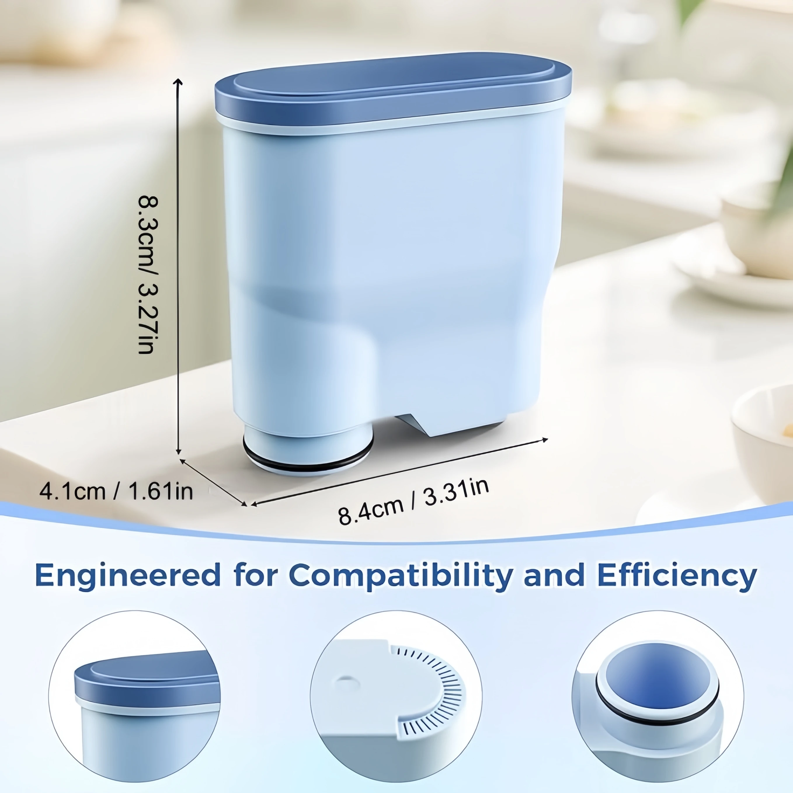 1/2Pack Replacement Coffee Water Filters, Compatible with Philips AquaClean CA6903 thumbnail 3